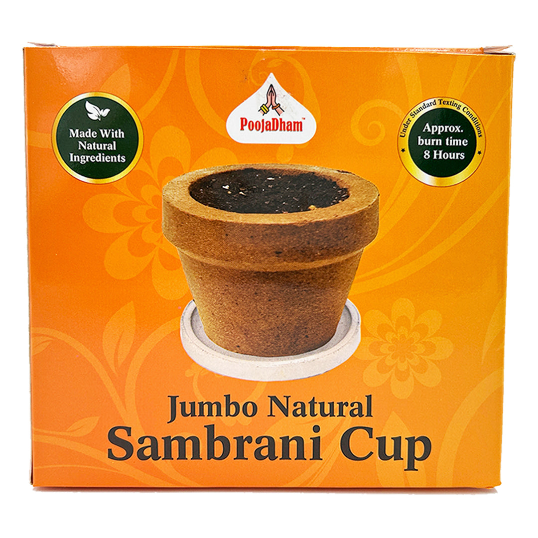 Jumbo Natural Sandalwood Sambrani Cup - 950g