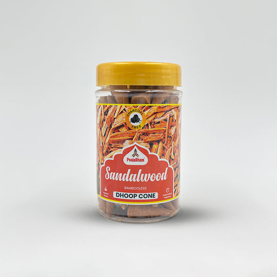 Sandalwood Bambooless Dry Dhoop Cone - 150g