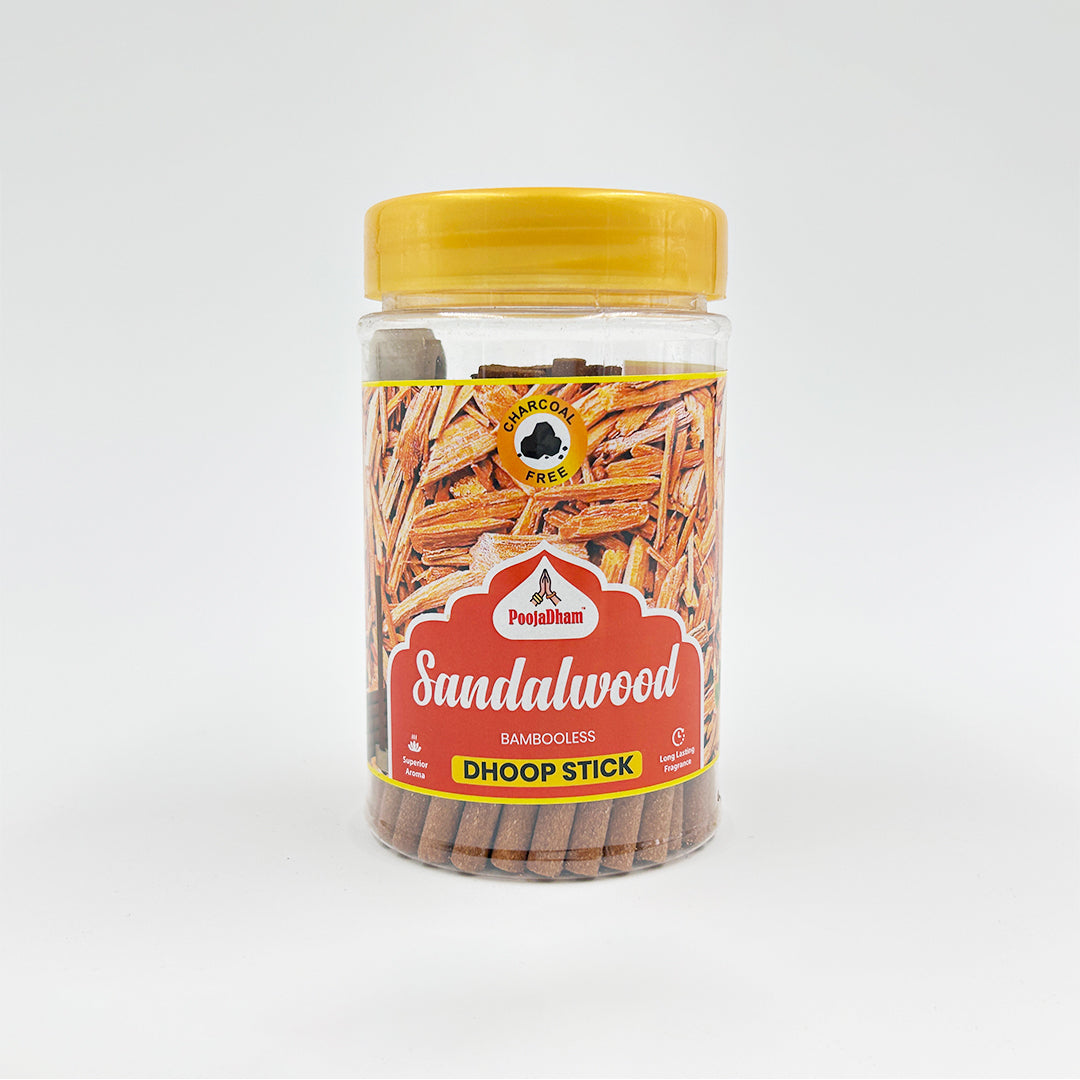Sandalwood Bambooless Dry Dhoop Sticks - 150g