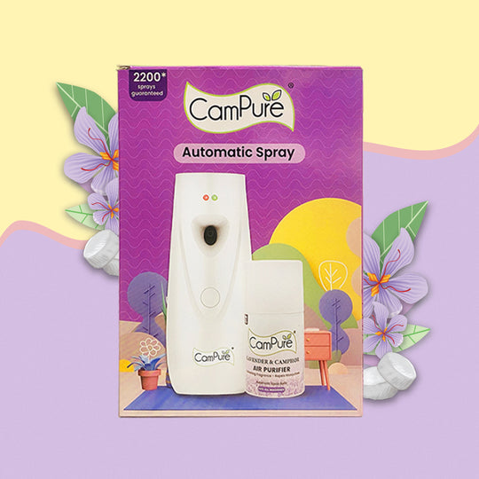 CamPure Automatic Air Freshener Refill + Machine - Lavender & Camphor