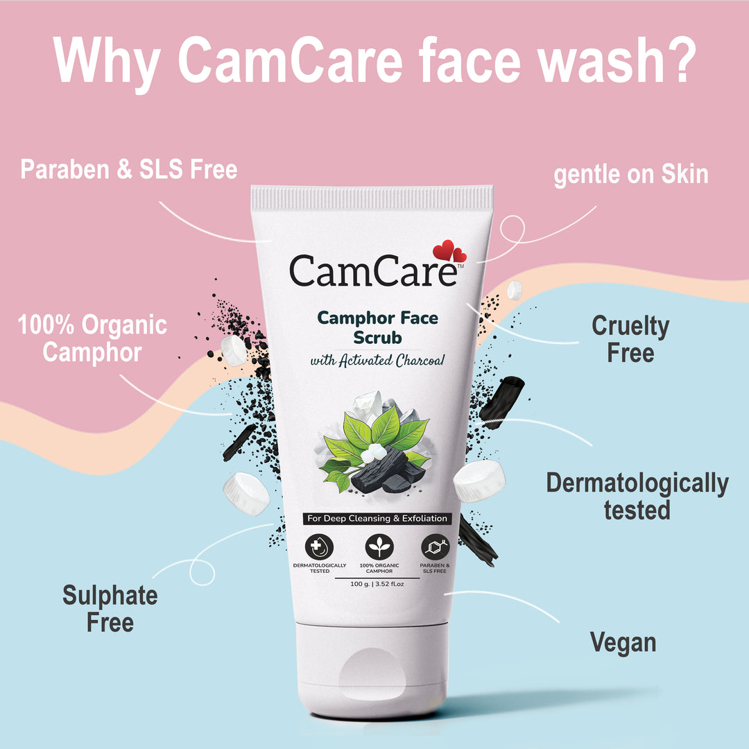 CamCare Charcoal Face Scrub - 100ml