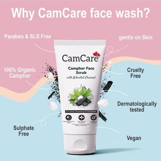 CamCare Charcoal Face Scrub - 100ml