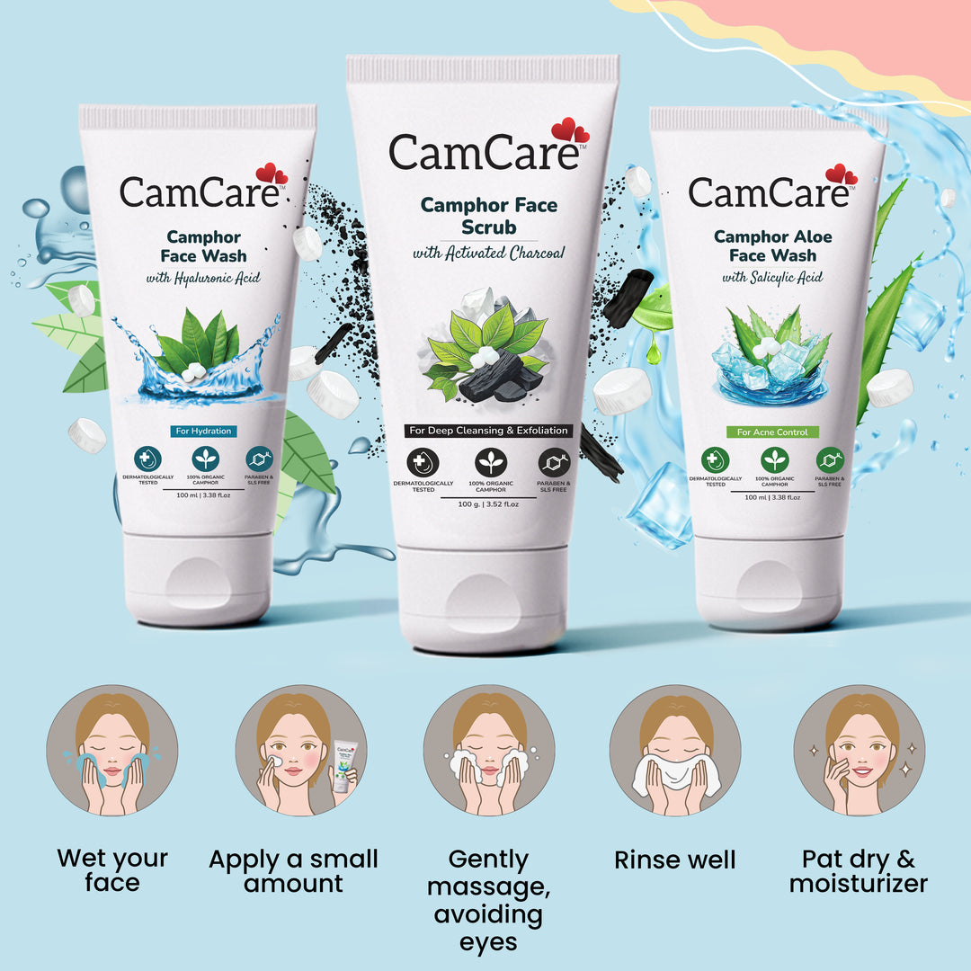 CamCare Camphor Face Wash - Pack of 3