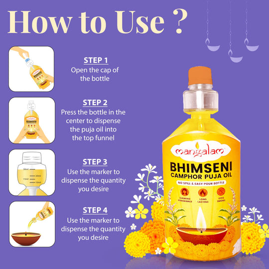 Camphor Pooja Oil - 900ml