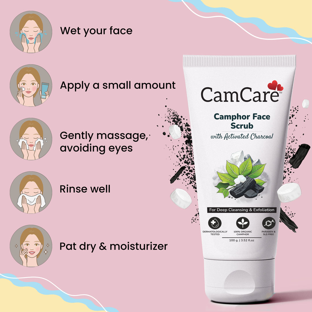 CamCare Charcoal Face Scrub - 100ml