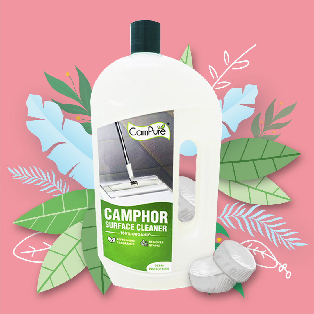 Camphor Surface and Floor Cleaner - 100% Organic (1 L)