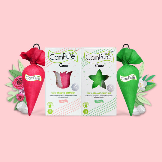 CamPure Cone - Rose & Jasmine (Pack of 2)