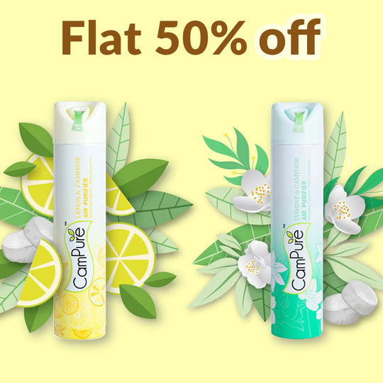 Campure Air Freshener - Lemon & Jasmine ( Pack of 2 )