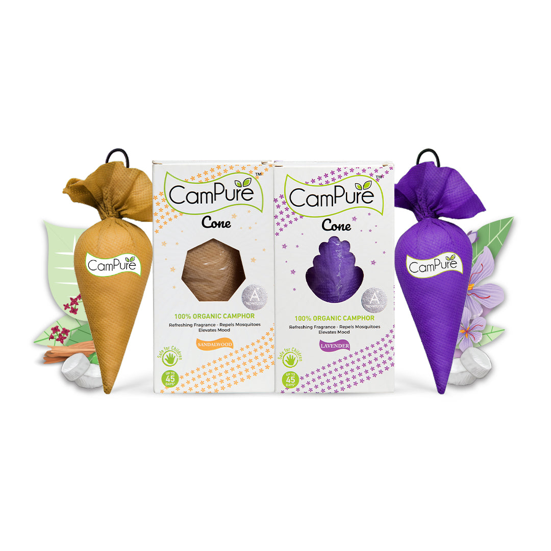 CamPure Cone - Sandalwood & Lavender (Pack of 2)