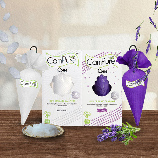 CamPure Cone - Bhimseni & Lavender (Pack of 2)