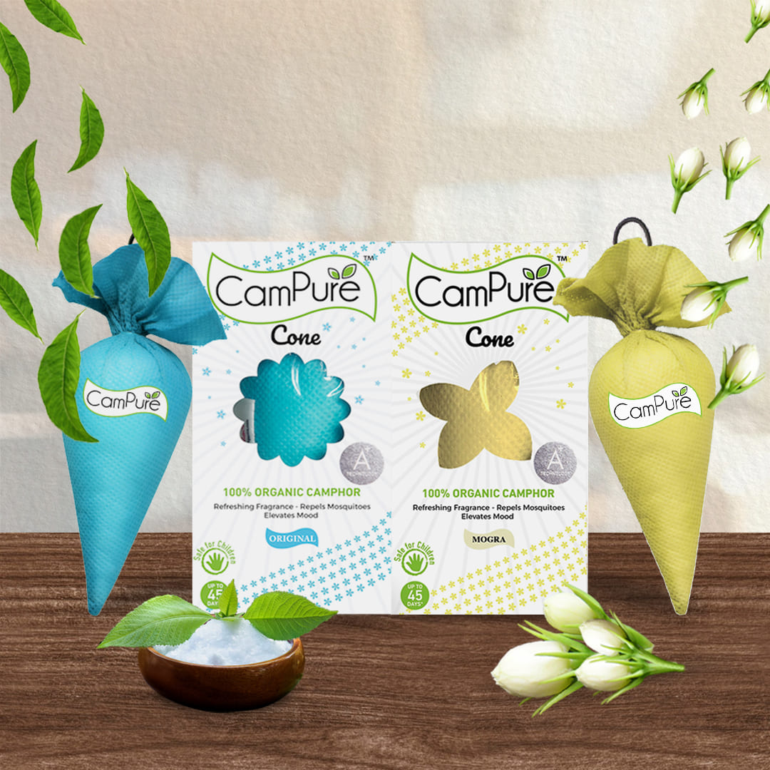 CamPure Cone - Original & Mogra (Pack of 2)