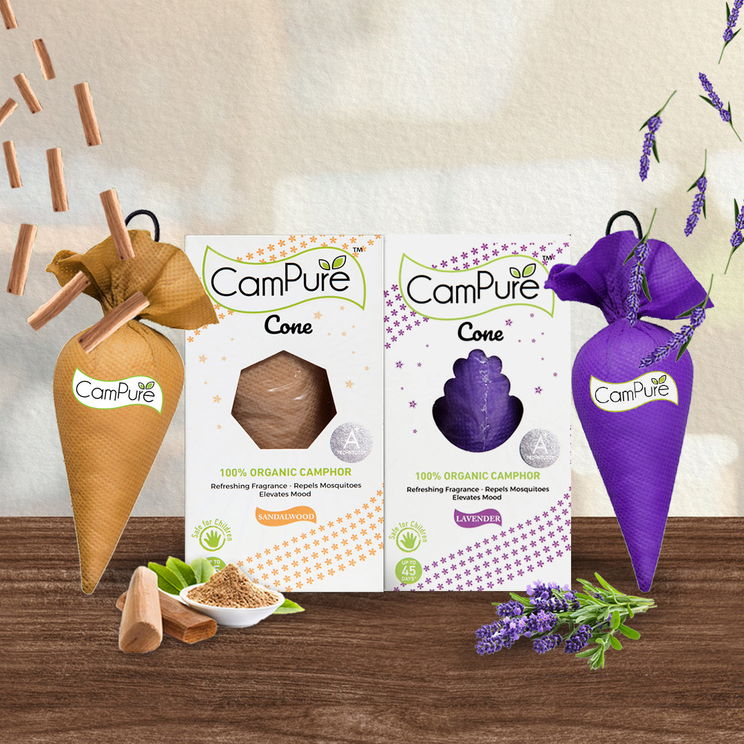CamPure Cone - Sandalwood & Lavender (Pack of 2)